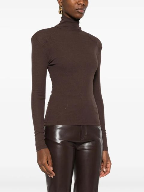 Nanushka turtleneck top - Brown