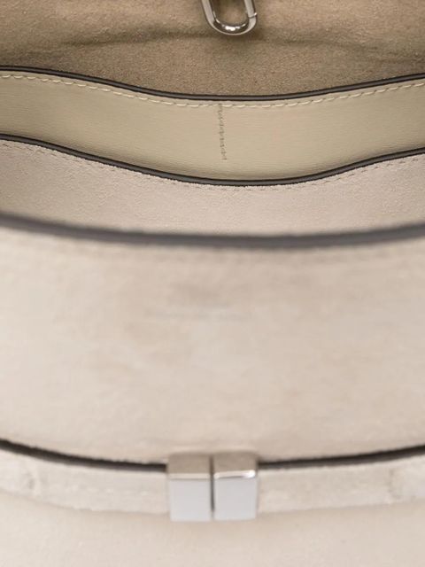 TOTEME belted suede bucket bag - Grey