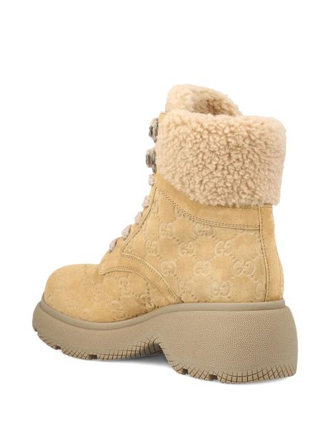 Gucci 35mm lace-up ankle boots - Neutrals