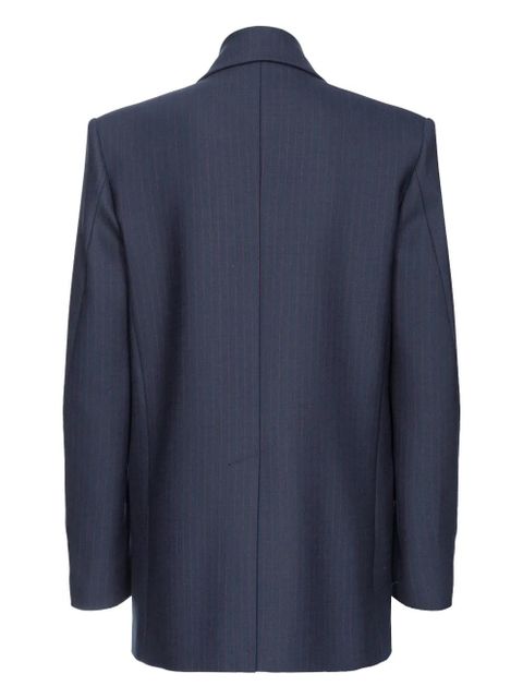 PINKO pinstripe double-breasted blazer - Blue