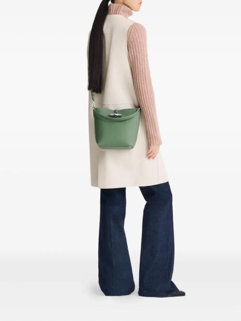 Longchamp Le Roseau XS bucket bag - Green - zdjęcie produktu nr 2