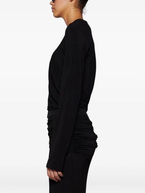 Christopher Esber Coiled jersey corseted long-sleeve T-shirt - Black - zdjęcie produktu nr 2