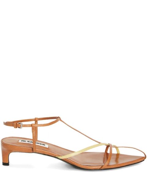 Jil Sander Cage low-heel sandals - Brown - zdjęcie produktu nr 1