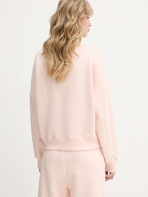 Armani Exchange bluza damska kolor różowy z aplikacją XW000156 AF11852