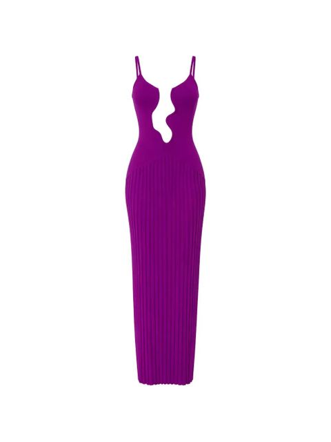 Christopher Esber salacia wire sunray maxi dress - Purple - zdjęcie produktu nr 1