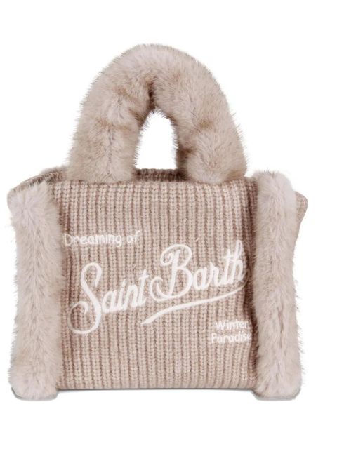 MC2 Saint Barth Vanity faux-shearling tote bag - Neutrals - zdjęcie produktu nr 1