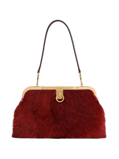 Dolce & Gabbana Amanda handbag in sheepskin and crocodile leather - Red - zdjęcie produktu nr 1