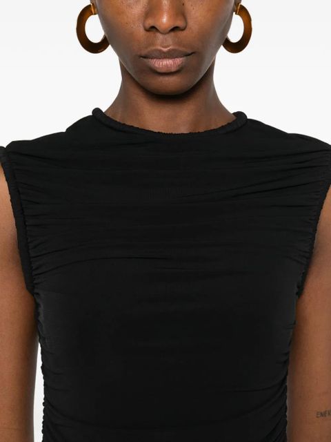 SANDRO ruched dress - Black