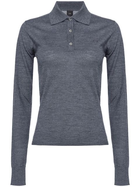 PINKO Liquoroso polo top - Grey - zdjęcie produktu nr 1