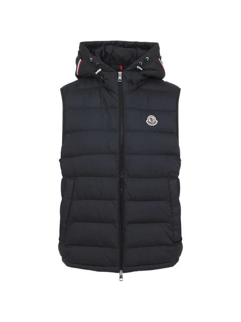 Moncler quilted hooded vest - Blue - zdjęcie produktu nr 1
