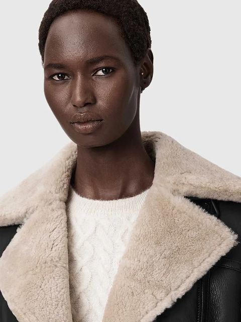 AllSaints kurtka skórzana SOLA damska kolor czarny W120LB - zdjęcie produktu nr 2