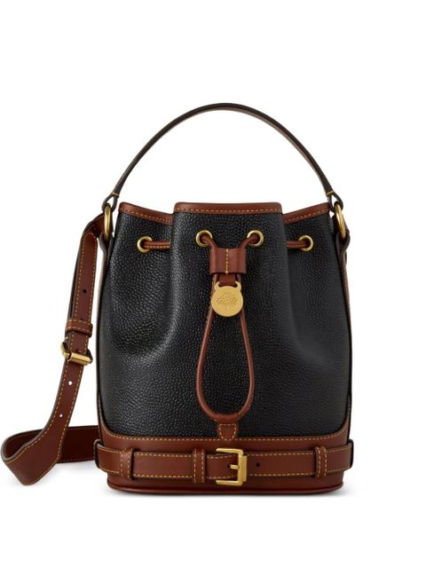 Mulberry Scotchgrain buckle-detail bucket bag - Black - zdjęcie produktu nr 1