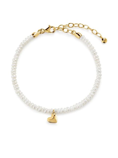 Monica Vinader Mini pearl heart bracelet - Gold - zdjęcie produktu nr 1