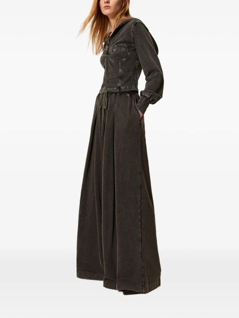 TWINSET cotton palazzo trousers - Black