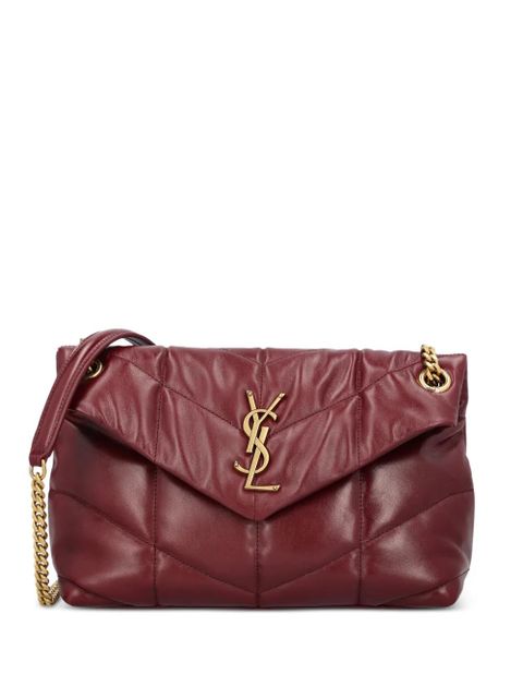 Saint Laurent small quilted puffer shoulder bag - Red - zdjęcie produktu nr 1