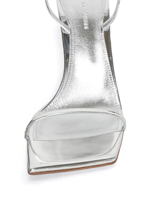 Amina Muaddi 95mm Maya pumps - Silver