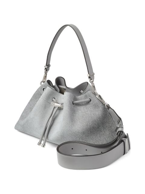 Jimmy Choo Cinch M drawstring shoulder bag - Grey