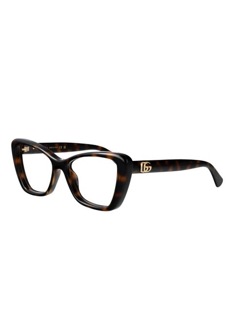 Gucci Eyewear cat-eye frame glasses - Brown