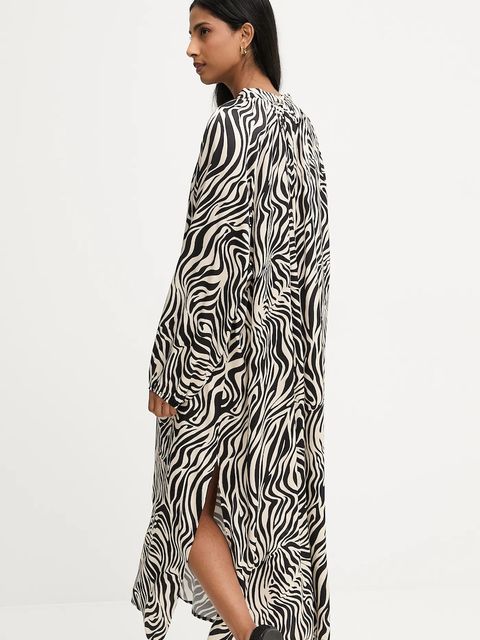 Answear.LAB sukienka kolor czarny midi rozkloszowana - zdjęcie produktu nr 2