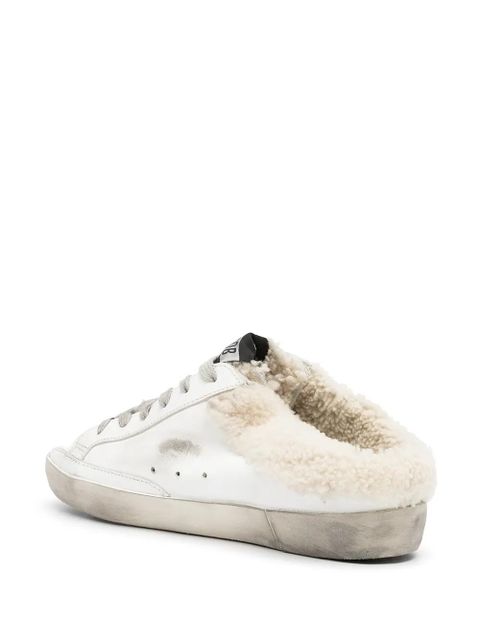Golden Goose Super-Star Sabot shearling-lined sneakers - White - zdjęcie produktu nr 2