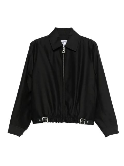 LOEWE buckle zip-fastening jacket - Black - zdjęcie produktu nr 1