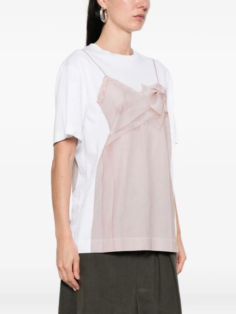 Simone Rocha bow sash T-shirt - White