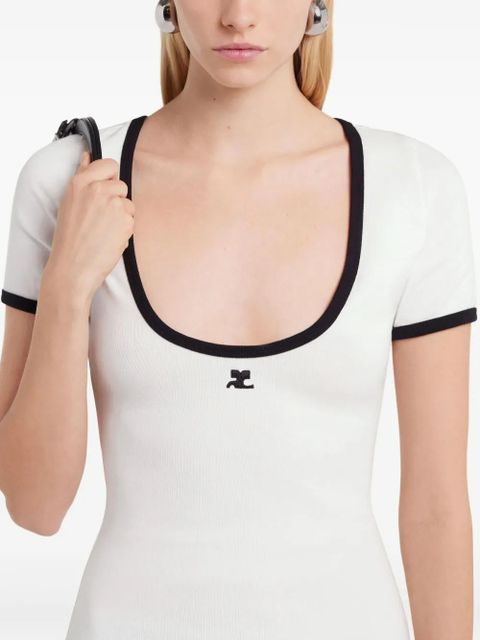 Courrèges Holistic mini dress - White