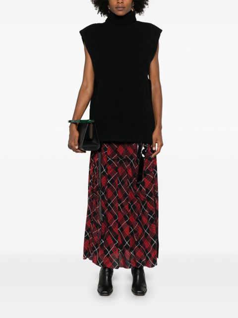 Marni ribbed virgin wool vest - Black - zdjęcie produktu nr 2