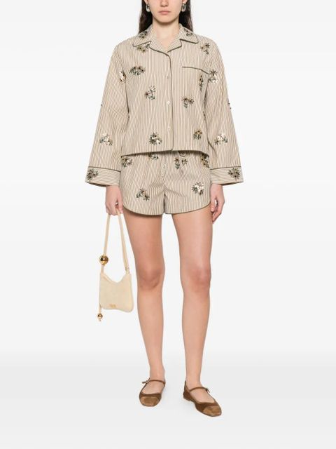 SANDRO striped-pattern shorts - Neutrals - zdjęcie produktu nr 2