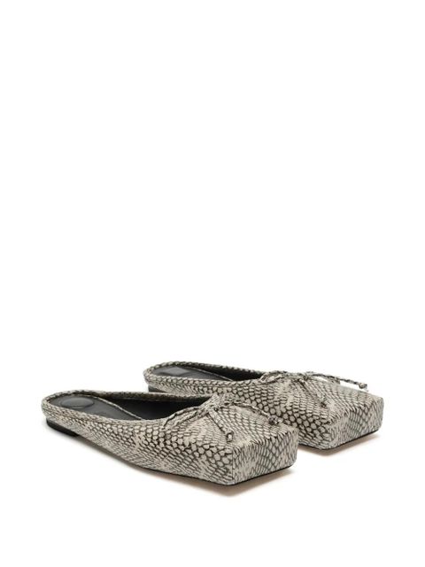 Jacquemus snakeskin-effect mules - Neutrals - zdjęcie produktu nr 2