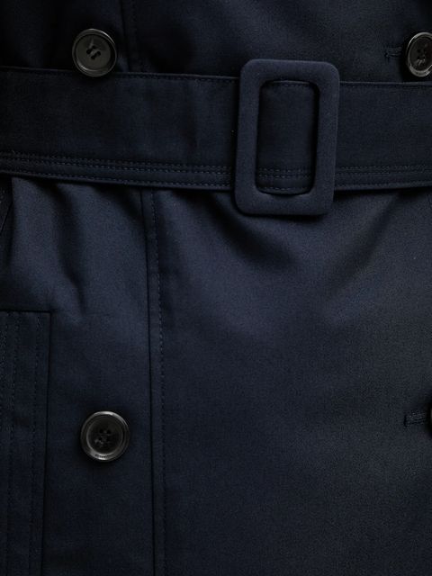 Pinko trencz damski kolor granatowy przejściowy 104717 A1PR