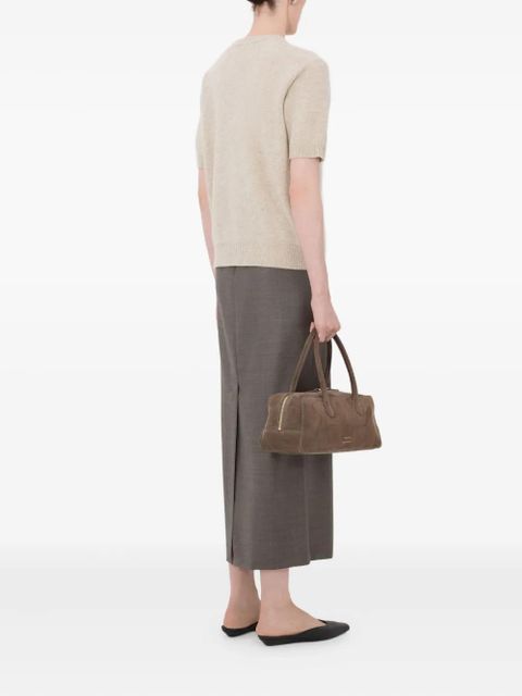 LouLou de Saison Jodi short-sleeve buttoned cardigan - Neutrals