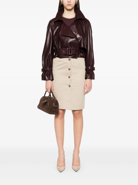 ANINE BING Zaire midi skirt - Neutrals - zdjęcie produktu nr 2