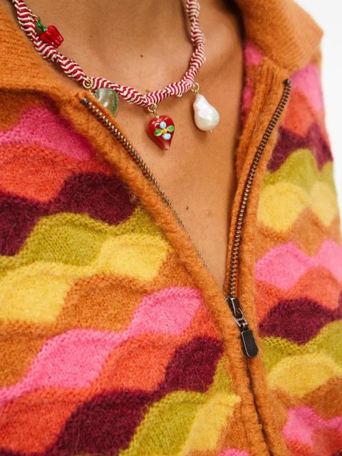 ALEMAIS heart charm bijoux necklace - Red - zdjęcie produktu nr 2