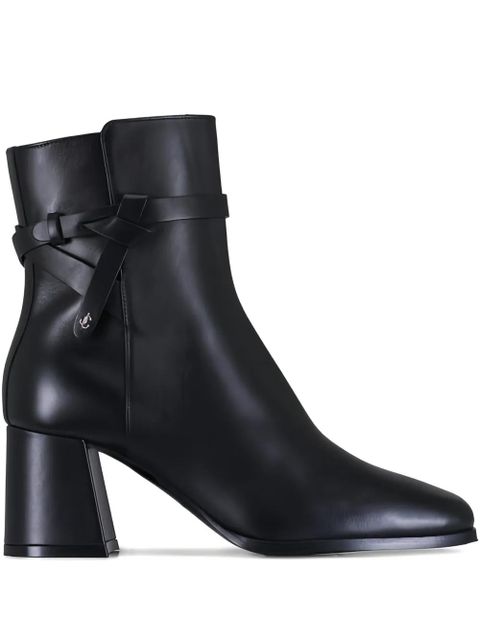 Jimmy Choo Lawton leather boots - Black - zdjęcie produktu nr 1