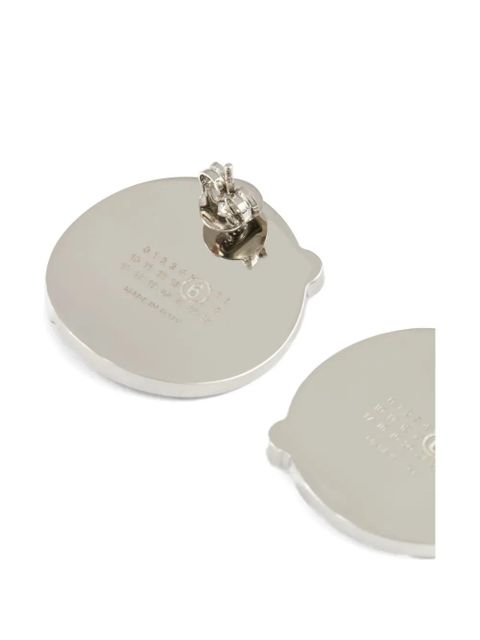MM6 Maison Margiela mirror earrings - Silver