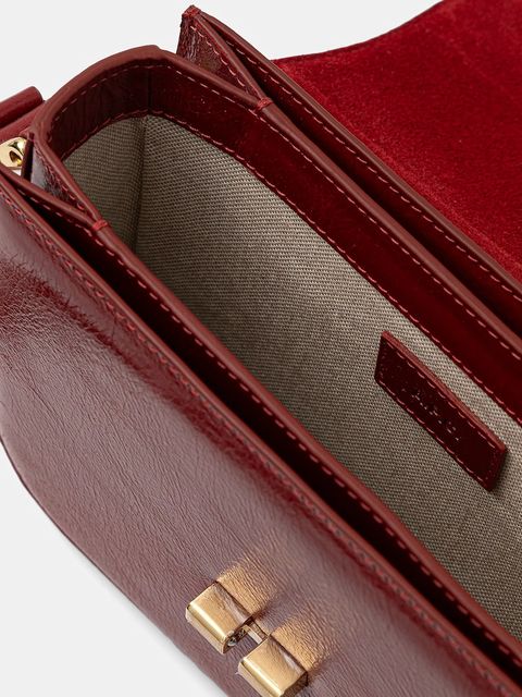 A.P.C. torebka skórzana sac grace small kolor czerwony PXCCK.F61413