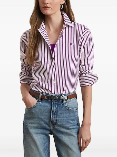 Lauren Ralph Lauren striped long-sleeve shirt - Purple - zdjęcie produktu nr 1