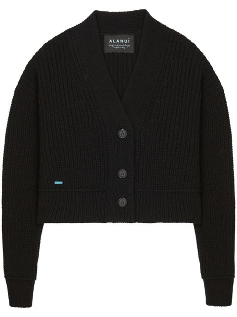 Alanui cashmere-cotton cardi-coat - Black - zdjęcie produktu nr 1
