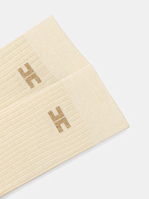 Elisabetta Franchi skarpetki bawełniane damskie kolor beżowy CZ08L52E2