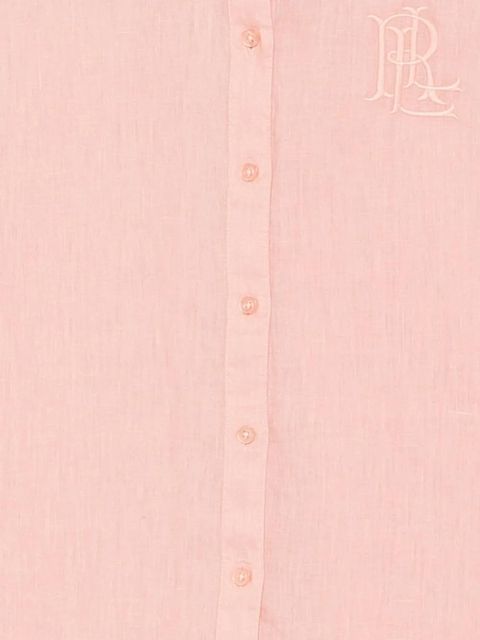 Lauren Ralph Lauren embroidered-logo short-sleeve shirt - Pink