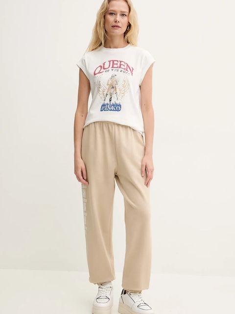 Pinko spodnie dresowe bawełniane - zdjęcie produktu nr 2