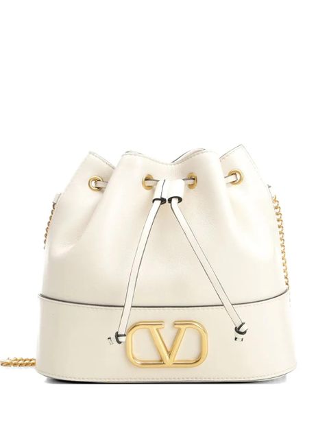 Valentino Garavani Vlogo chain-strap leather mini bag - White - zdjęcie produktu nr 1