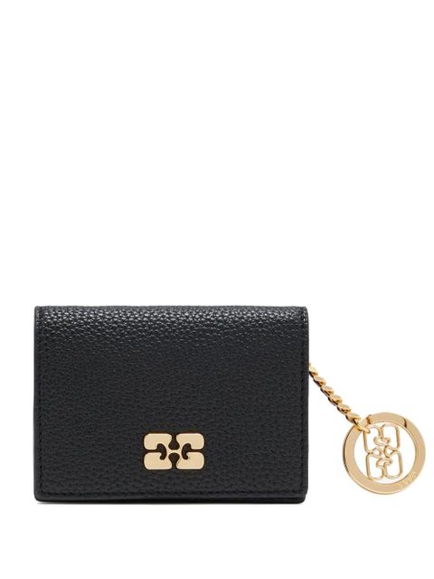GANNI Bou logo card holder - Black