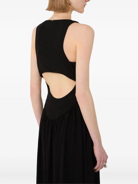 Sportmax gathered maxi dress - Black