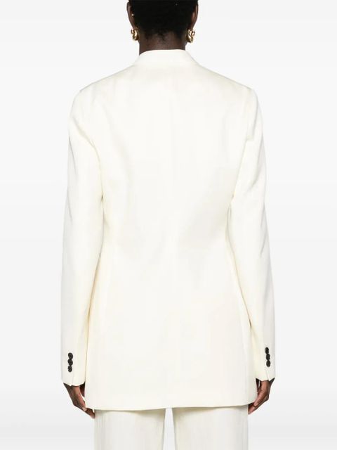 Jil Sander single-breasted wool blazer - Neutrals