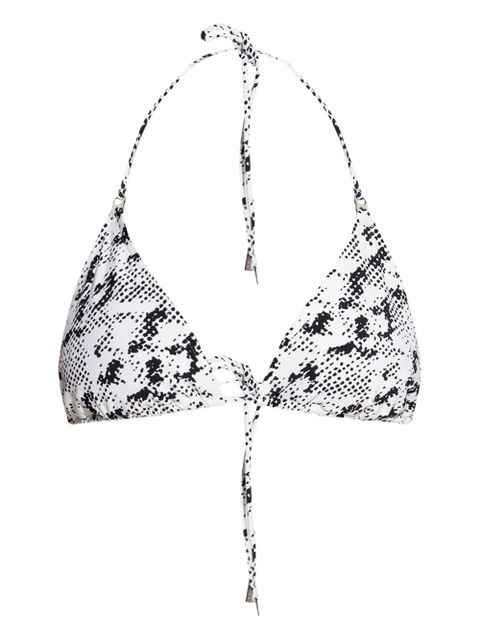 Tory Burch animal-print triangle bikini - White - zdjęcie produktu nr 1