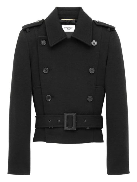 Saint Laurent Officer's double-breasted jacket - Black - zdjęcie produktu nr 1