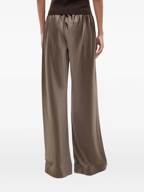STAUD Stroll silk trousers - Brown
