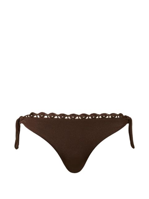 TWINSET knitted-trim bikini bottoms - Brown - zdjęcie produktu nr 1
